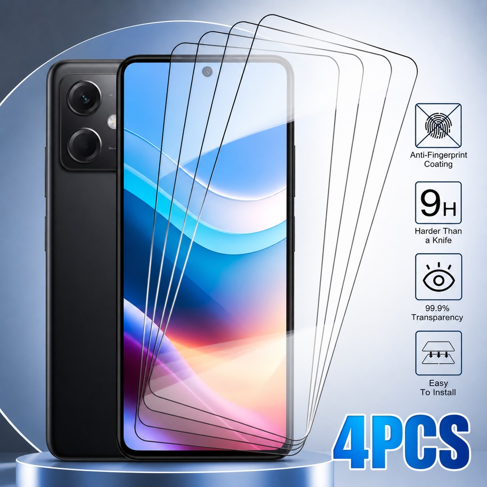 4PCS Tempered Glass For Realme - Realme C67 ulasan dan harga