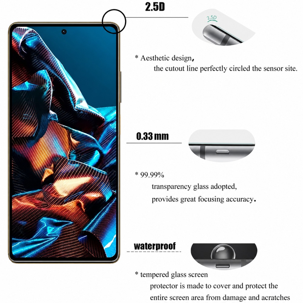 4PCS Tempered Glass For Realme - Realme C67 ulasan dan harga