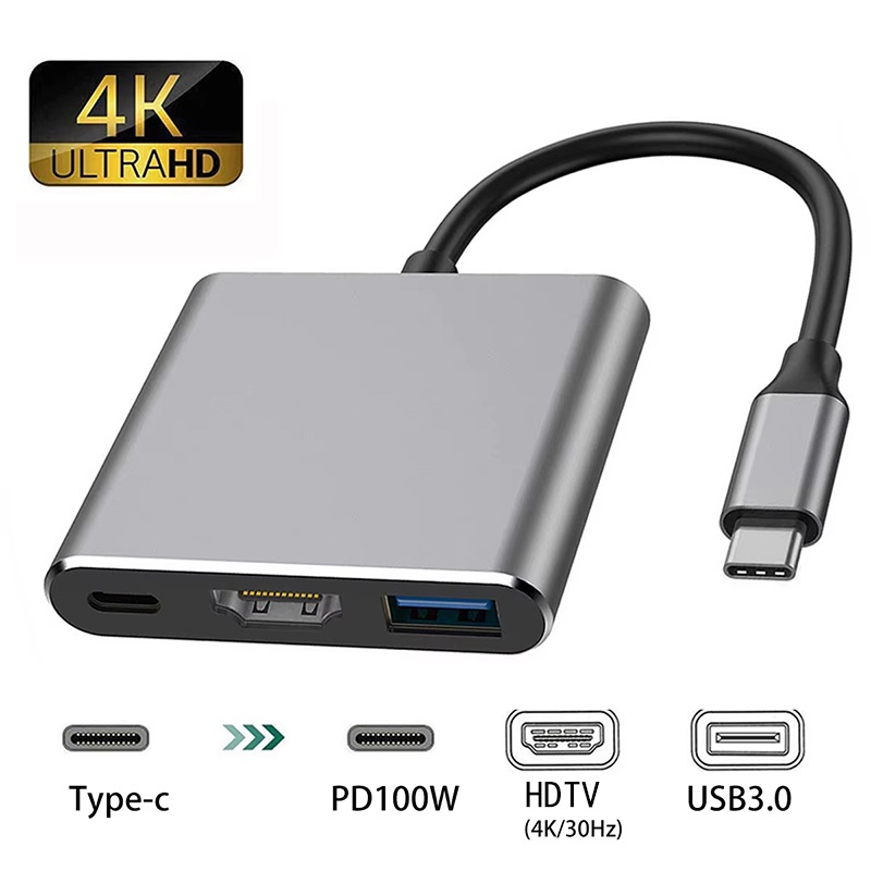 USB-C To HDMI-compatible 3 In  - Hdmi Adapter Tablet ulasan dan harga