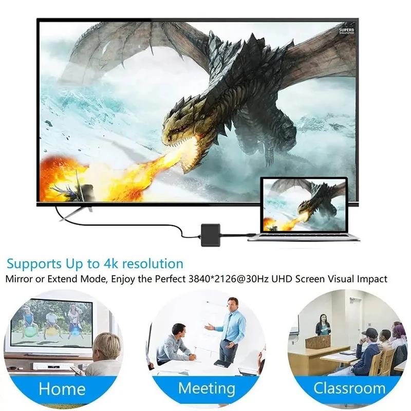 USB-C To HDMI-compatible 3 In  - Hdmi Adapter Tablet ulasan dan harga