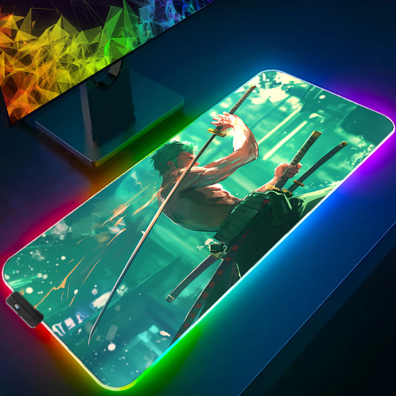 ONE PIECE Zoro Mouse Pad RGB G - Rugged Tablet Accessories ulasan dan harga
