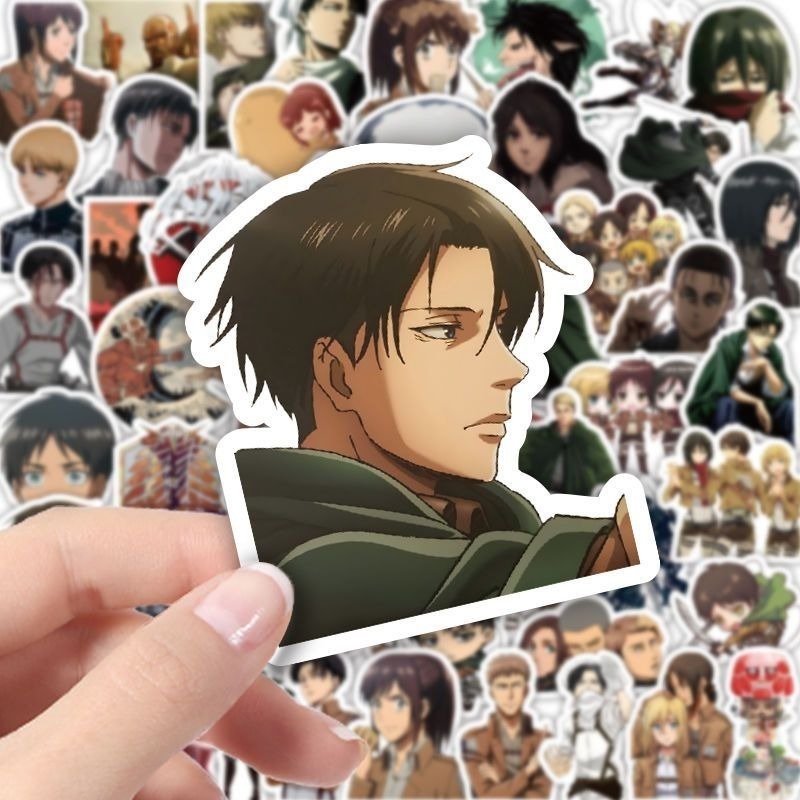 60Pcs Attack on Titan Anime St - Tablet Cute Accessories ulasan dan harga
