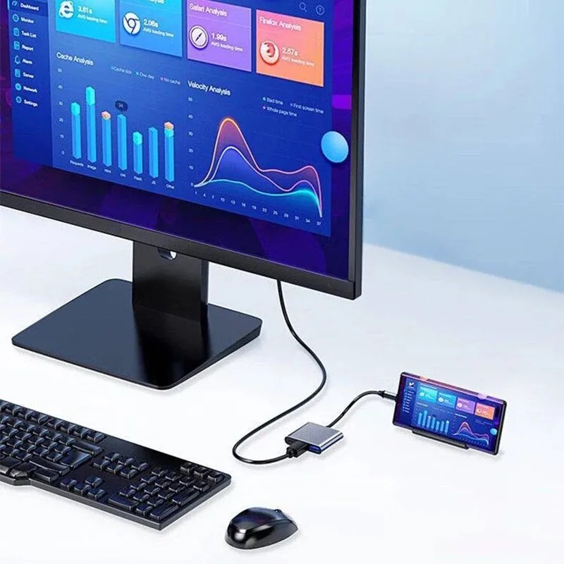 USB C HUB 3in1 Type C 3.0 to H - Hdmi Adapter Tablet ulasan dan harga