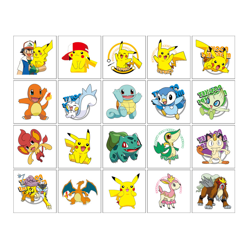 5*5cm 20pcs Pokemon Pikachu Ta - Tablet Cute Accessories ulasan dan harga