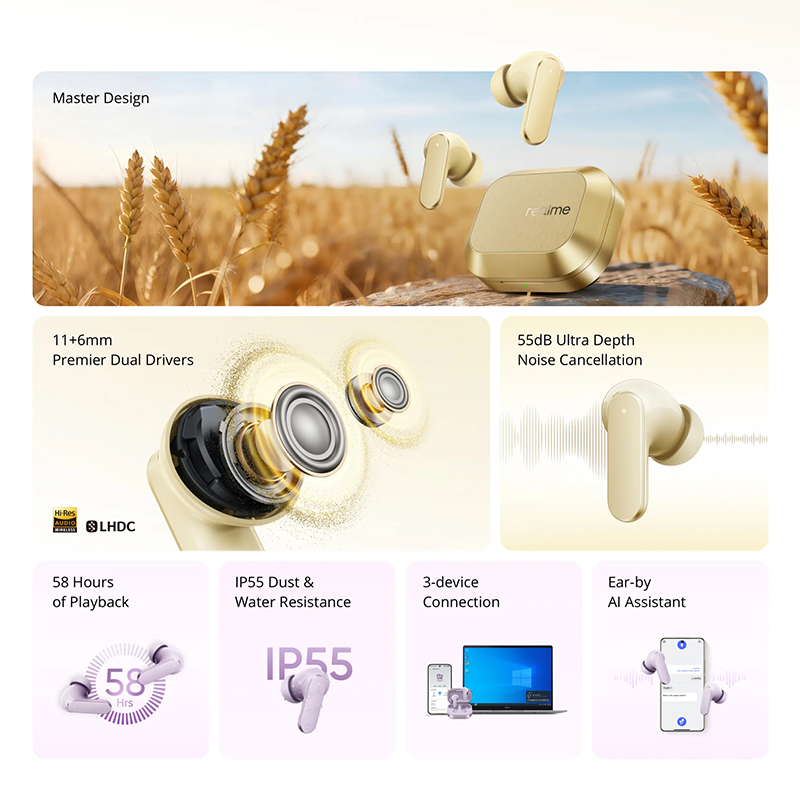 realme Buds Air 8 Global Versi - Realme Tablet Accessories ulasan dan harga
