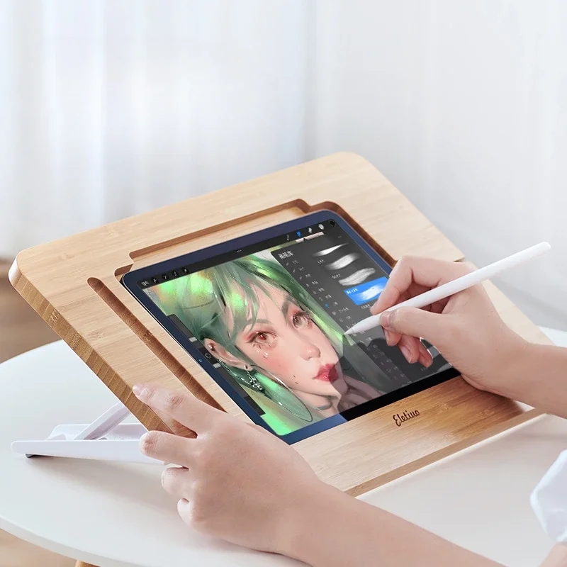 Painting Bracket Wooden Deskto - Tablet Drawing Accessories ulasan dan harga