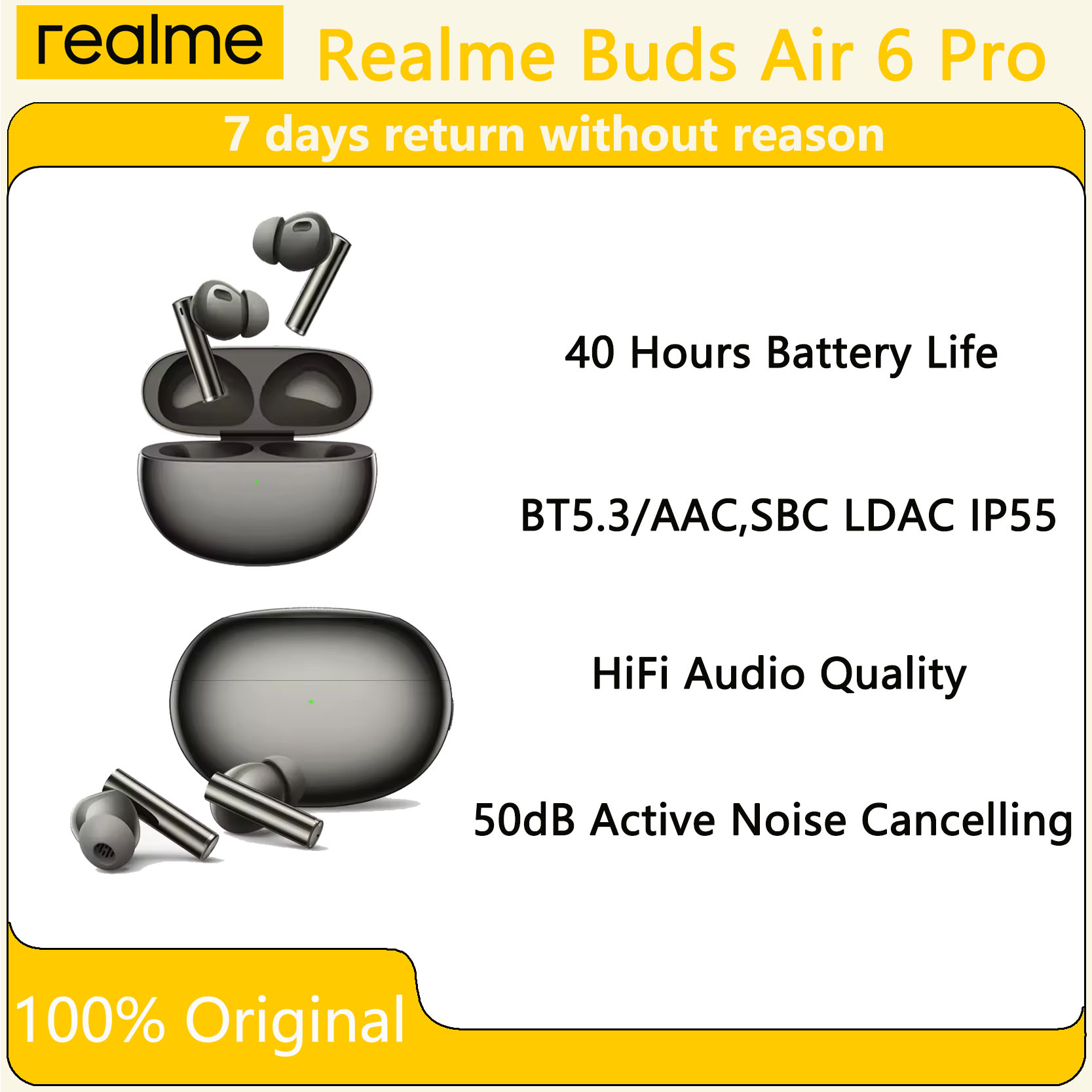 Original Oppo Realme Buds Air  - Realme Tablet Accessories ulasan dan harga