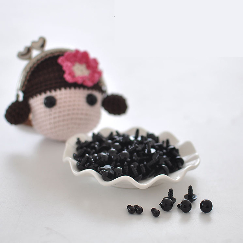100pcs 6-12mm Black Plastic Sa - Kids Tablet With Accessories ulasan dan harga