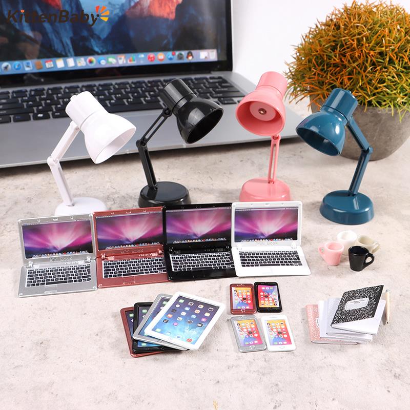 6/7Pcs/Set 1:12 Dollhouse Mini - Tablet Accessories Kids ulasan dan harga